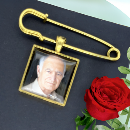 Celebration of life photo charm memory of pin