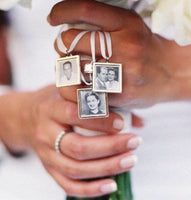 Double sided Wedding Photo charms Custom Made or DIY Bouquet memory Charms for Family photos (Includes everything you need)