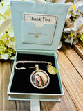 Box included with: pendant only Pendant and Pin.