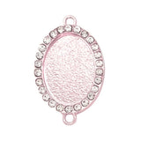 Lace Oval Charm, Rose Gold