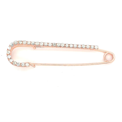 Rhinestone Safety Pin | Add-On, rose gold