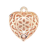 Filigree Heart Charm | Add-On, Rose Gold