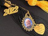 Graduation CUSTOM Made memory charms gift for graduate memorial Photo Pendant for cap and gown ceremony charms