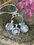 Walk me down the aisle - Custom made with your photo Inserted wedding Jewelry charms to hang from bouquet Photo memory pendant for keepsake