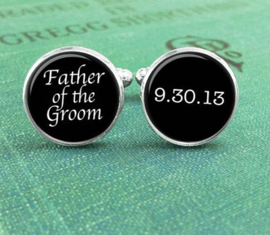 Photo Cufflinks, Personalized Cufflinks, Father of the Bride - Wedding Keepsake For Dad